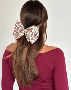 Motel Rocks Accessories-Acar Bow Clip in Vintage Bloom VintageBloom