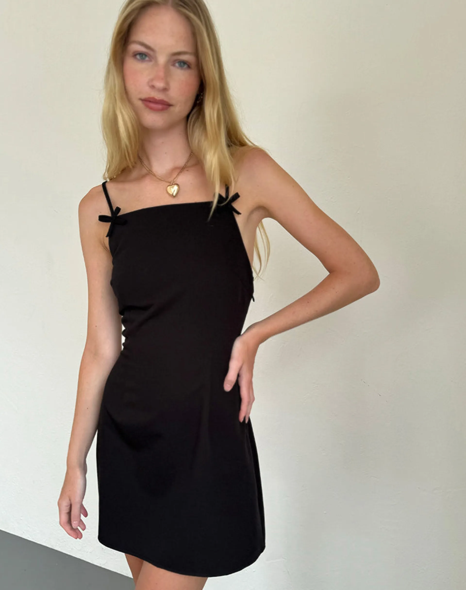 Motel Rocks Bodycon Dresses | Little Black Dresses-Aketi Mini Dress in Black