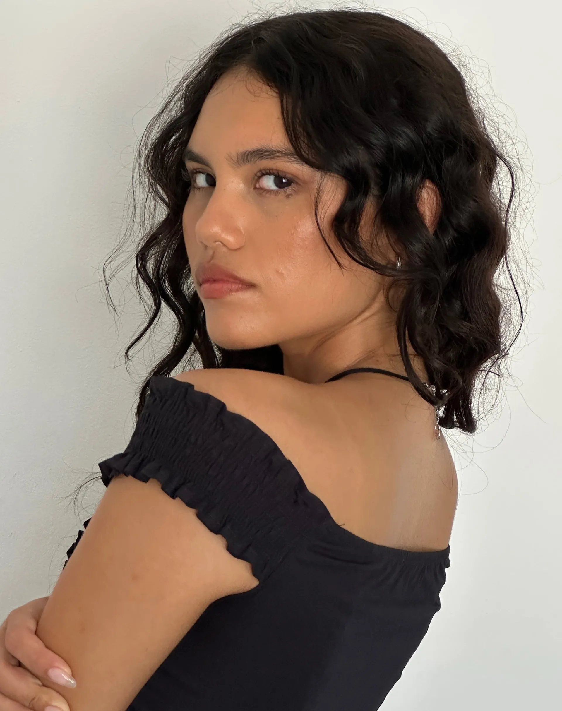Motel Rocks Corset Tops | Bandeau Tops-Alderidge Bardot Corset Top in Black