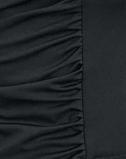Motel Rocks Basic Tops | Strappy Tops-Alexia Square Neck Buckle Top in Black