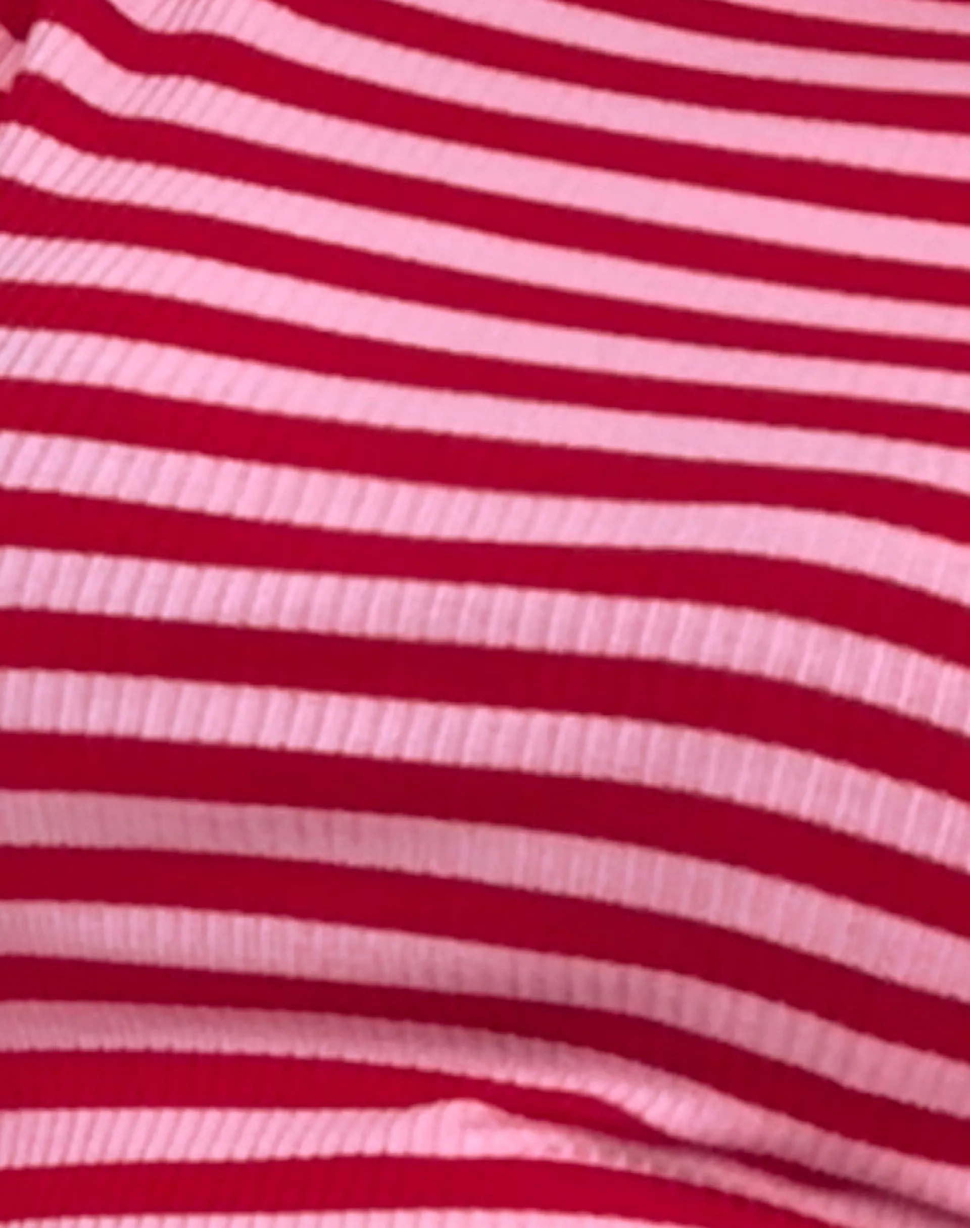 Motel Rocks Basic Tops | Printed Tops-Amabon Top in Pink and Red Stripe PinkandRedStripe