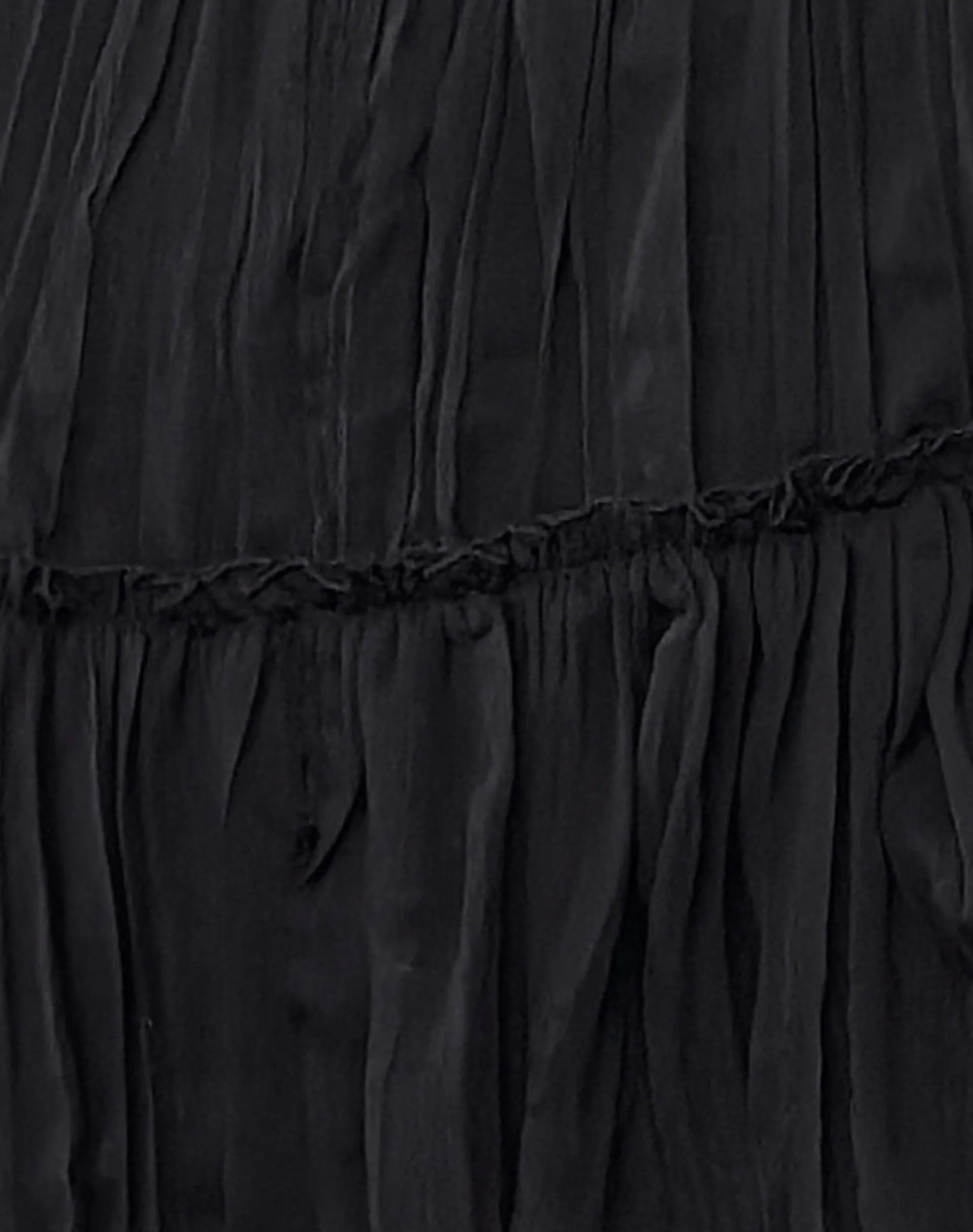 Motel Rocks Midi Skirts-Anahita Tiered Skirt in Chiffon Black ChiffonBlack