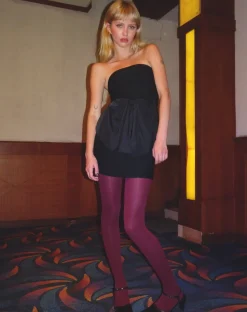 Motel Rocks Little Black Dresses | Party Dresses-Ardeola Oversized Bow Mini Tailored Dress in Black