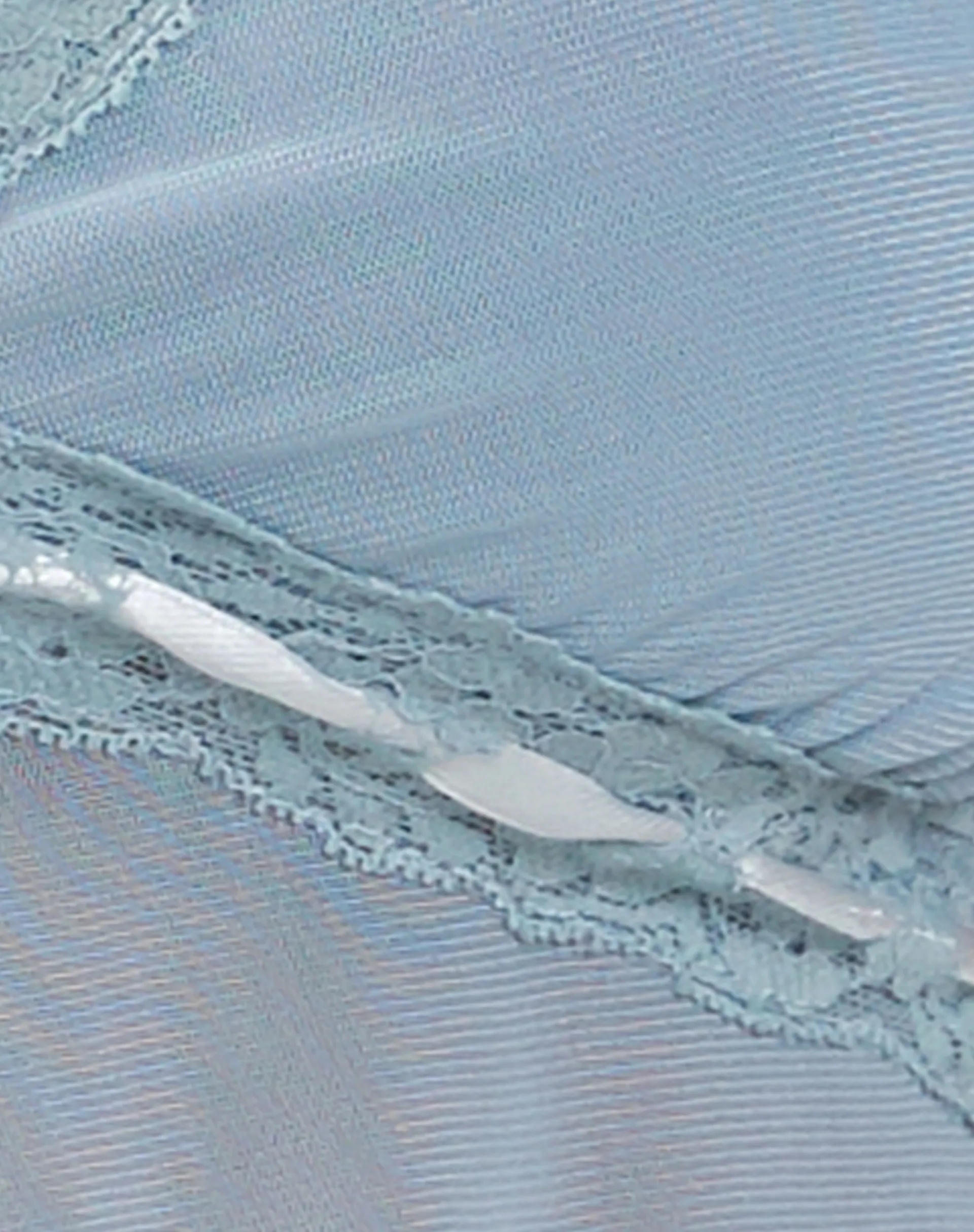Motel Rocks Strappy Tops-Arsyla Mesh Butterfly Top in Pastel Blue