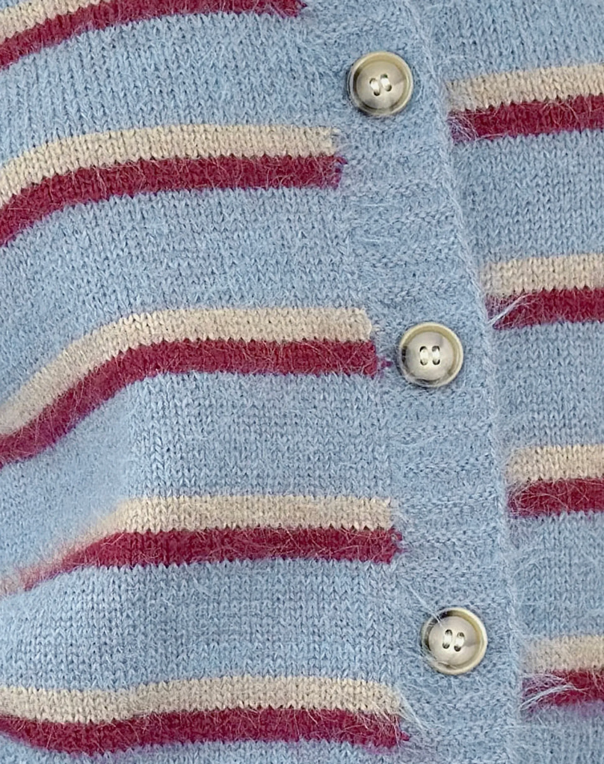 Motel Rocks Cardigans-Audrina Cardigan in Blue and Red Stripe BlueandRedStripe
