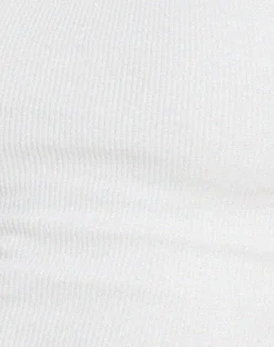 Motel Rocks Basics | Vest Tops-Aus Ribbed Vest Top in White
