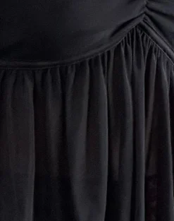Motel Rocks Strappy Tops | Crop Tops-Barula Cami Top in Mesh Black MeshBlack