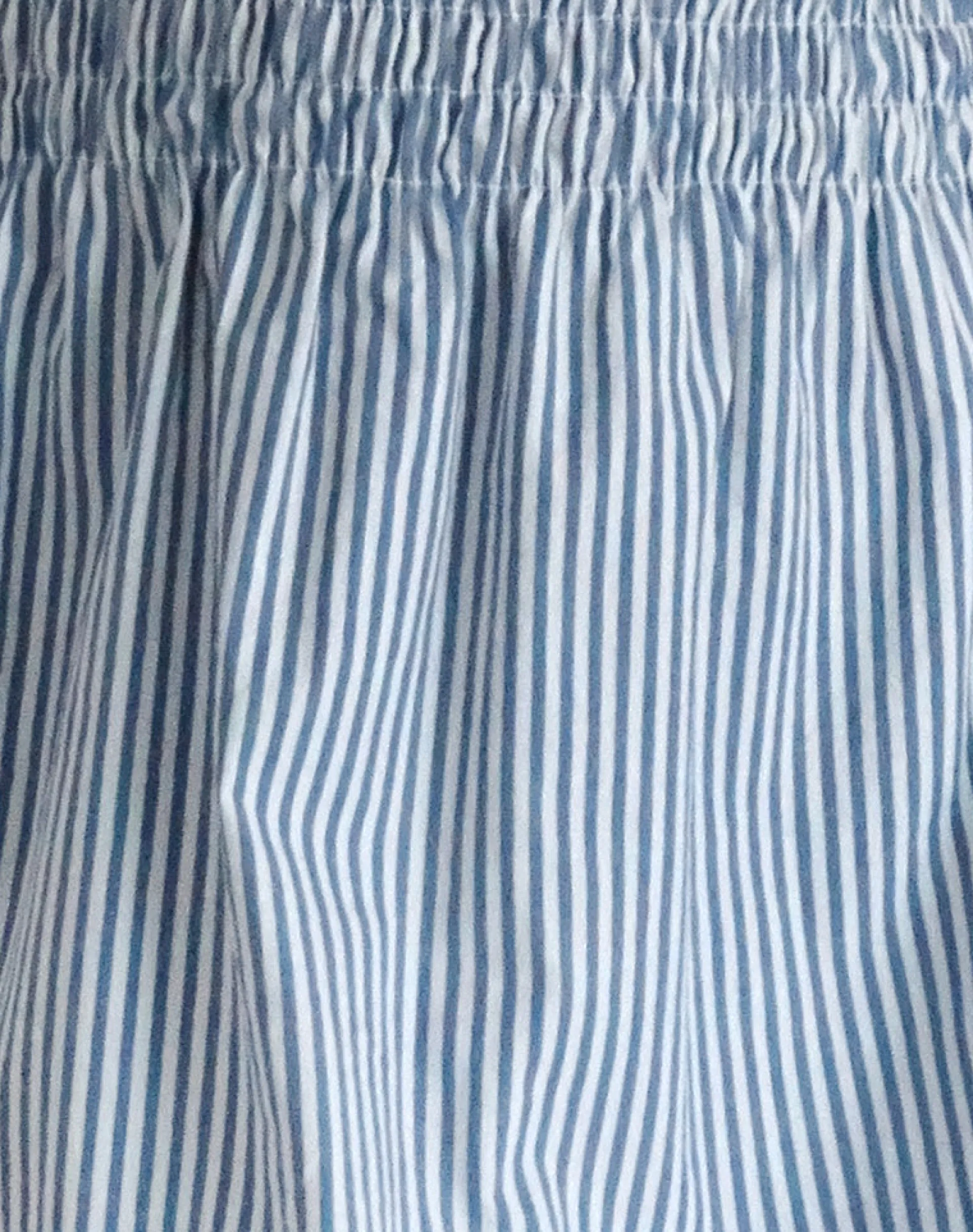 Motel Rocks Printed Dresses | Bandeau Dresses-Belesi Midi Dress in Blue Small Vertical Stripe BlueSmallVerticalStripe