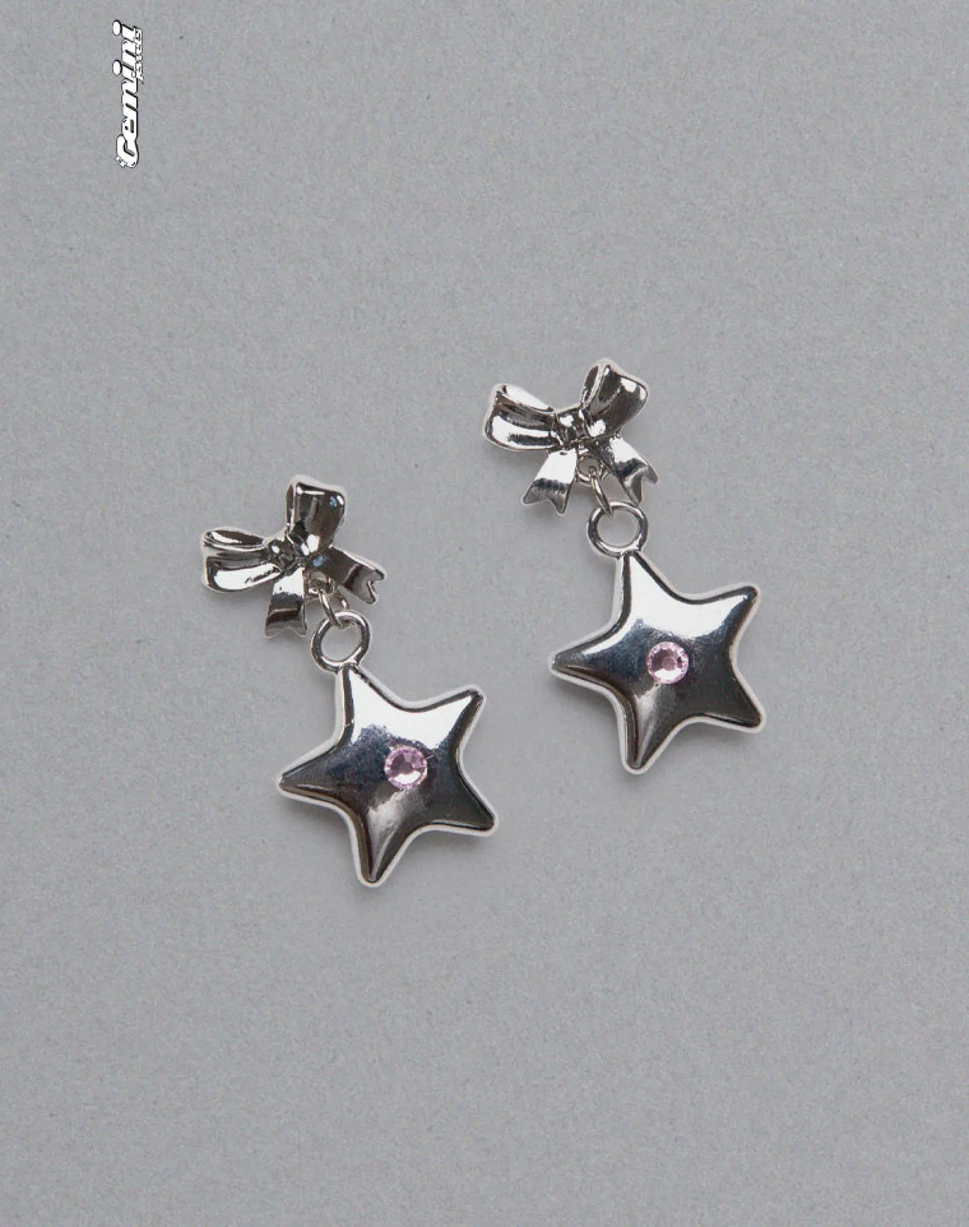 Motel Rocks Accessories-Bellatrix Earrings Pink Star