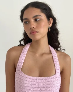 Motel Rocks Accessories-Bellatrix Earrings Pink Star