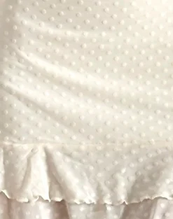 Motel Rocks Printed Dresses | Day Dresses-Bestari Mini Dress in Ivory Polka Flock ivorypolkaflock