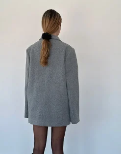 Motel Rocks Tailoring-Binaiya Oversized Blazer in Grey