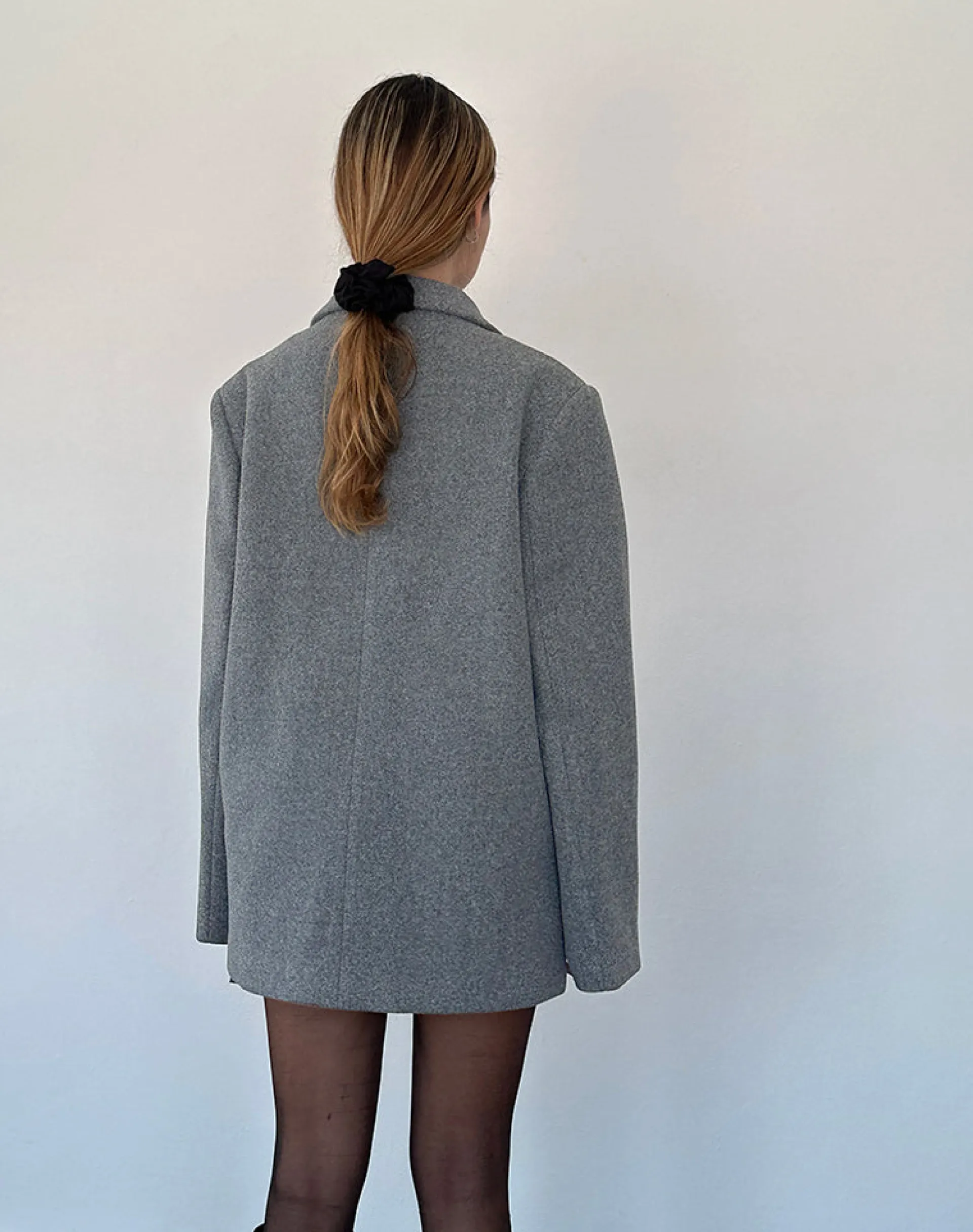 Motel Rocks Tailoring-Binaiya Oversized Blazer in Grey