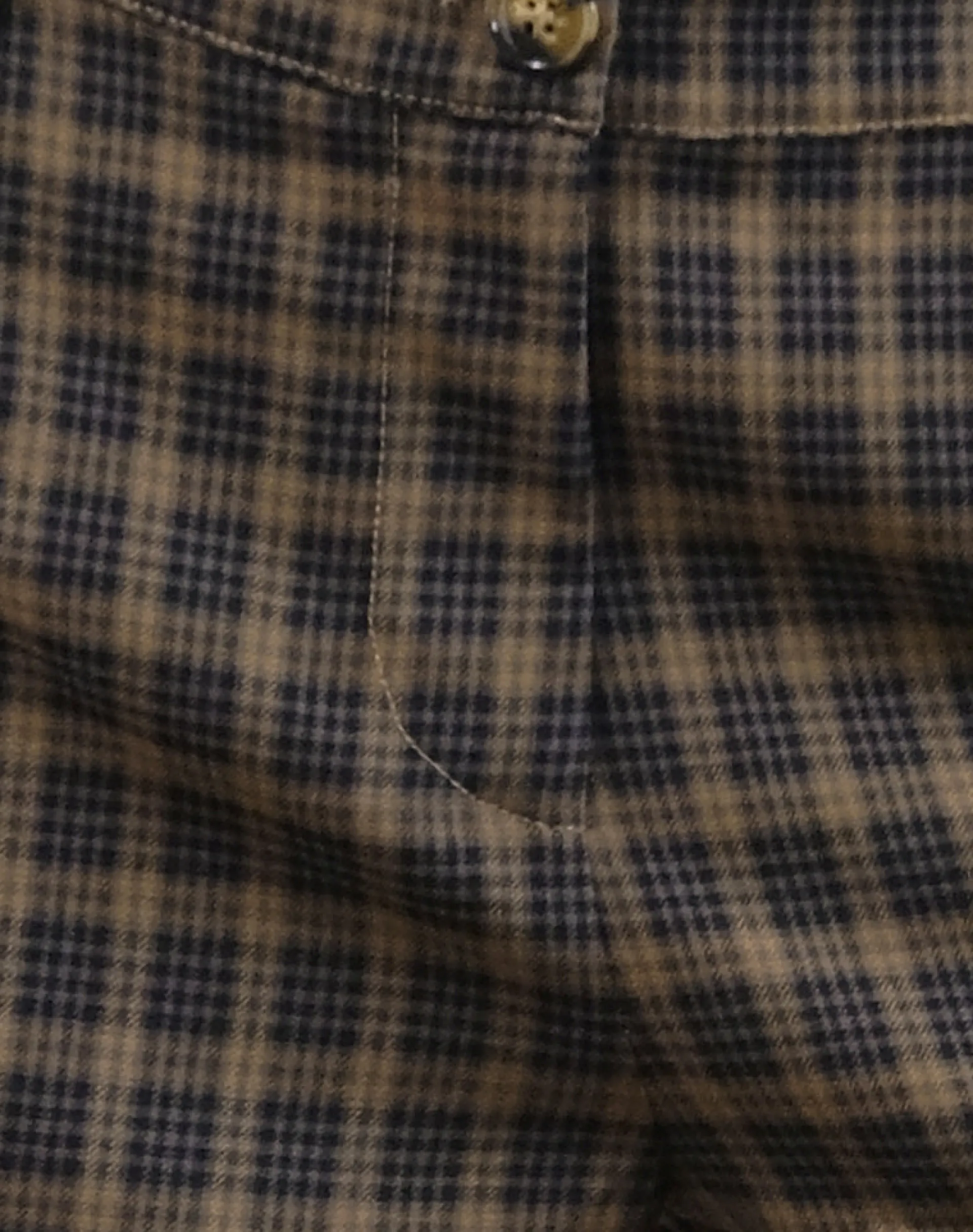 Motel Rocks Tailoring-Binar Trouser in Dark Brown Check