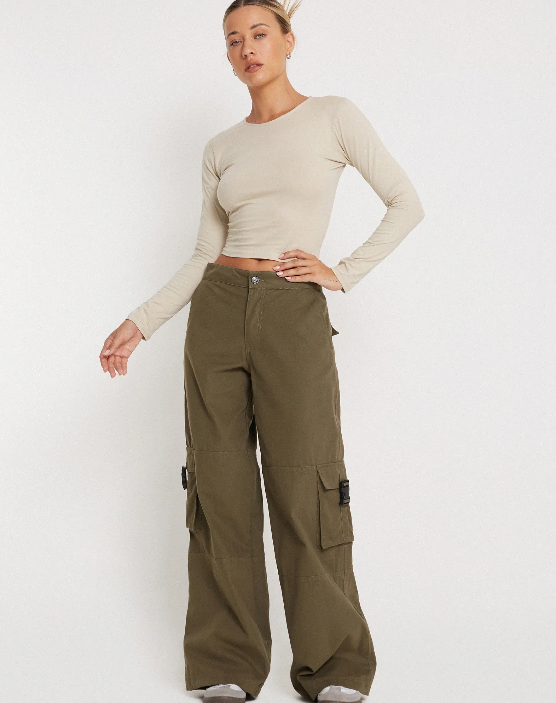 Motel Rocks Basics-Bon Long Sleeve Top in Coconut Milk coconutmilk
