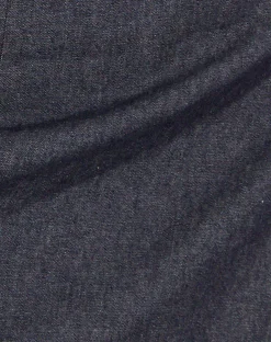 Motel Rocks Basics-Braya Wrap Mini Skirt in Dark Indigo