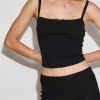 Motel Rocks Strappy Tops-Brynn Cami Top in Black