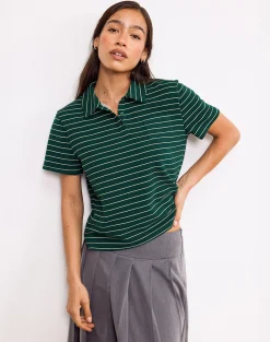 Motel Rocks Shirts And Blouses | Printed Tops-Bupolo Shirt in Bottle Green