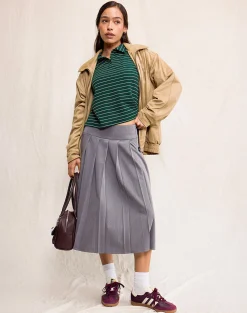 Motel Rocks Shirts And Blouses | Printed Tops-Bupolo Shirt in Bottle Green