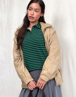 Motel Rocks Shirts And Blouses | Printed Tops-Bupolo Shirt in Bottle Green