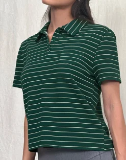 Motel Rocks Shirts And Blouses | Printed Tops-Bupolo Shirt in Bottle Green