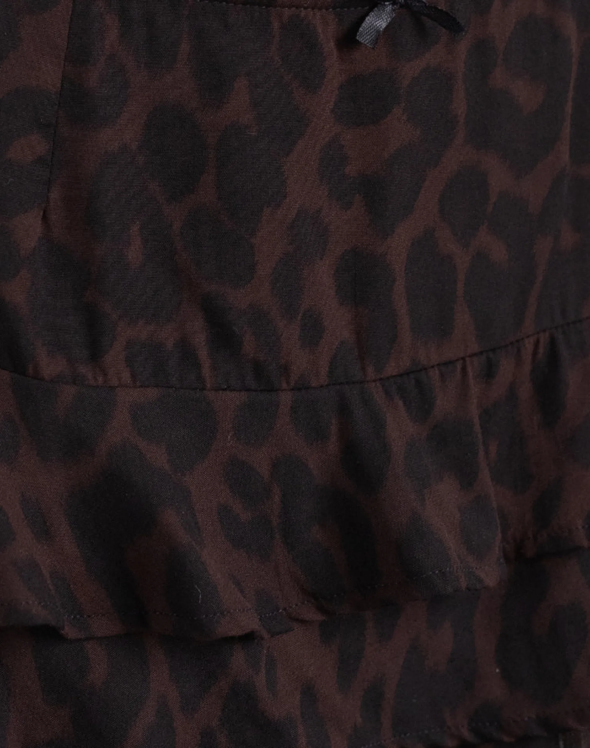 Motel Rocks Mini Skirts-Camigi Mini Skirt in Brown Jaguar Print BrownJaguarPrint