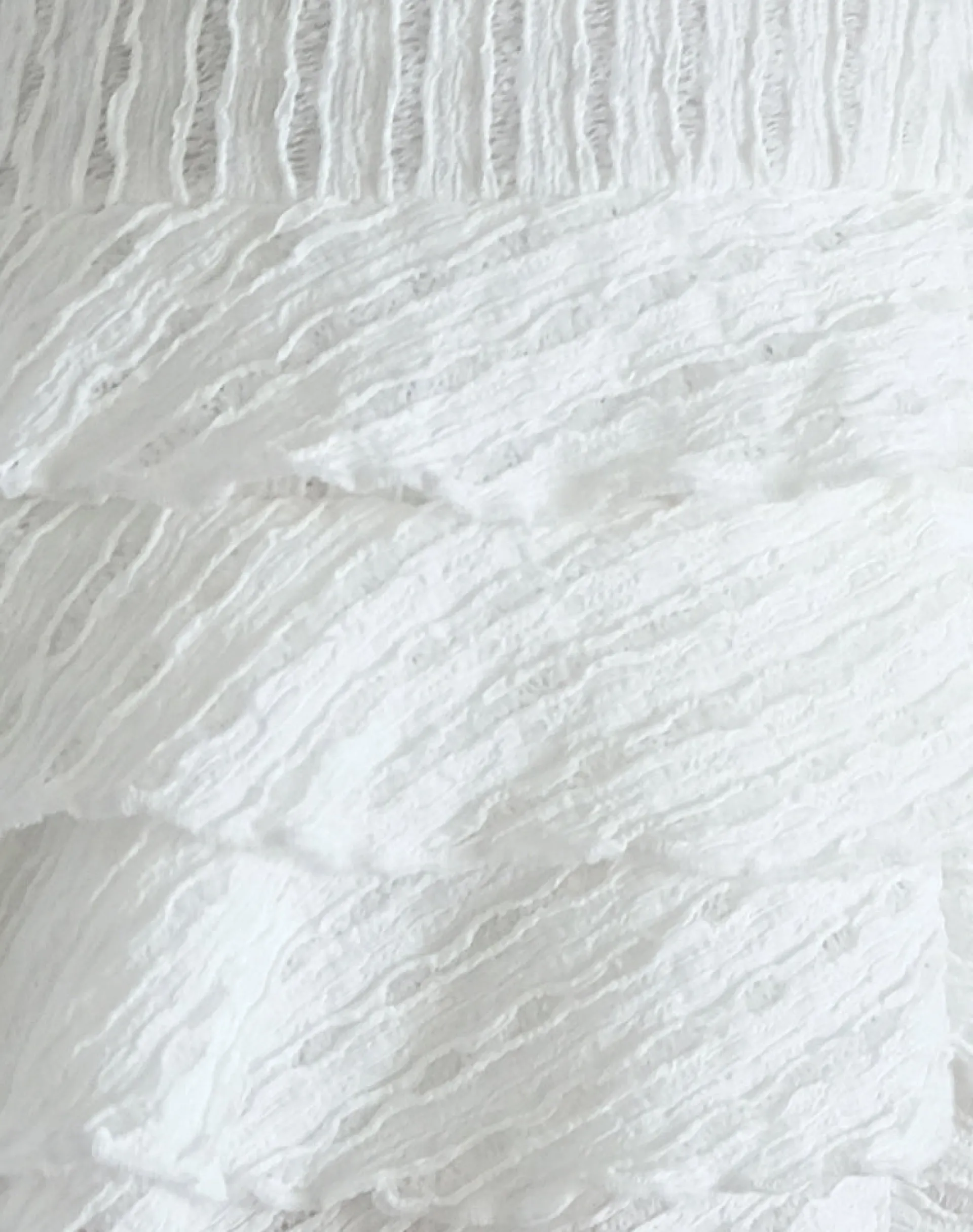 Motel Rocks Co-Ords | Mini Skirts-Carlota Mini Skirt in Crinkle White CrinkleWhite