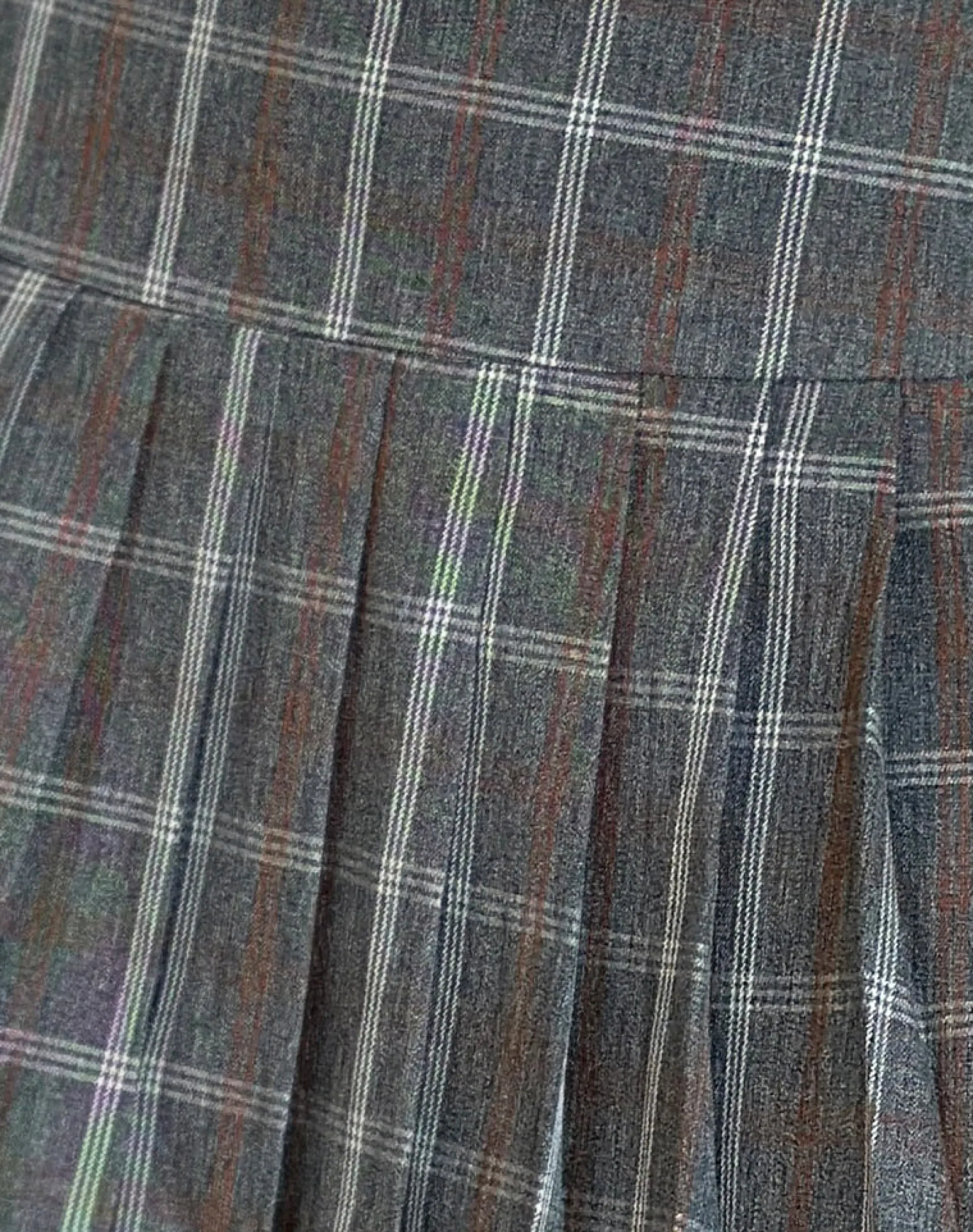 Motel Rocks Tailoring | Printed Skirts-Cartala Pleated Mini Skirt in Grey Check