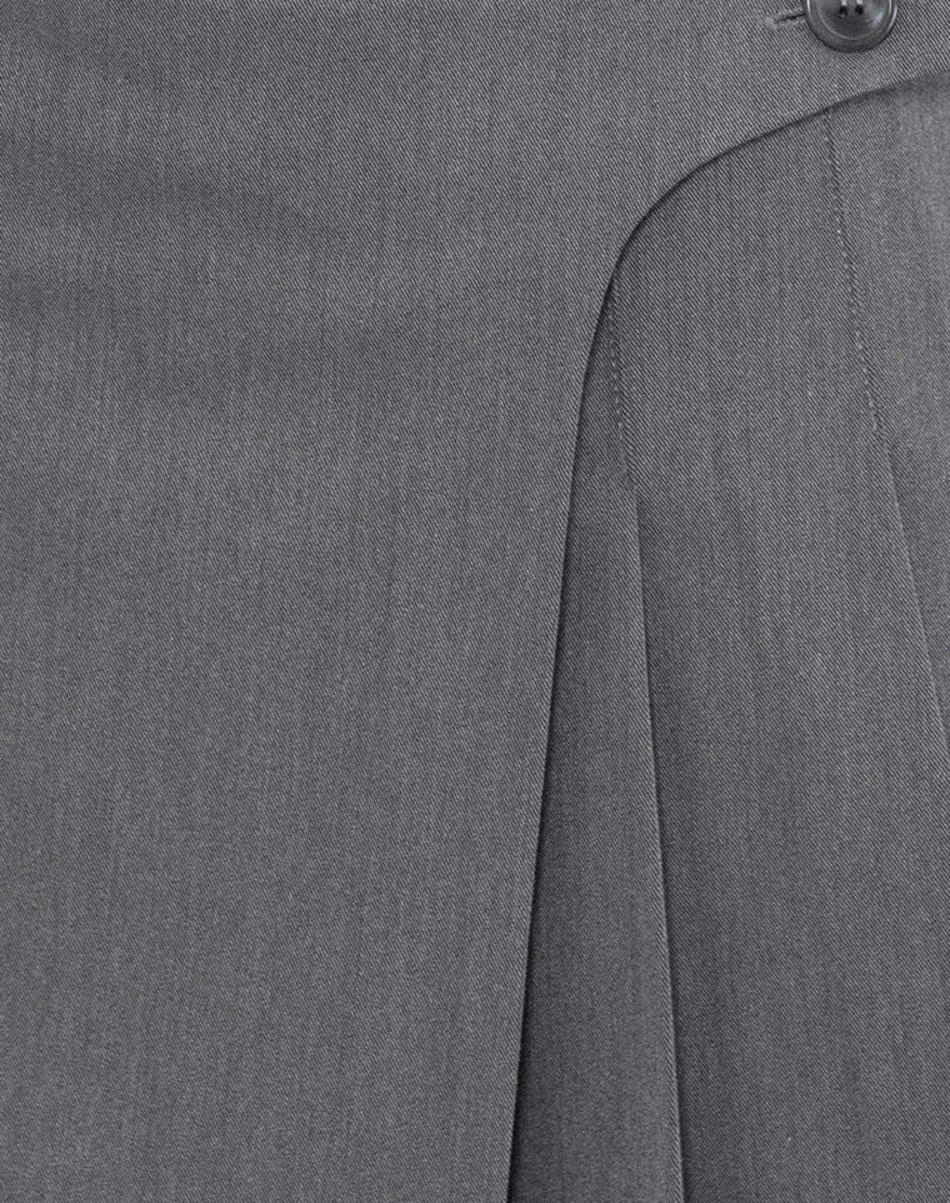 Motel Rocks Tailoring | Pleated Skirts-Carwita Panel Wrap Mini Skirt in Charcoal