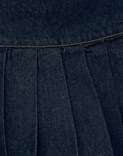 Motel Rocks Pleated Skirts | Denim Skirts-Casini Mini Skirt in Indigo