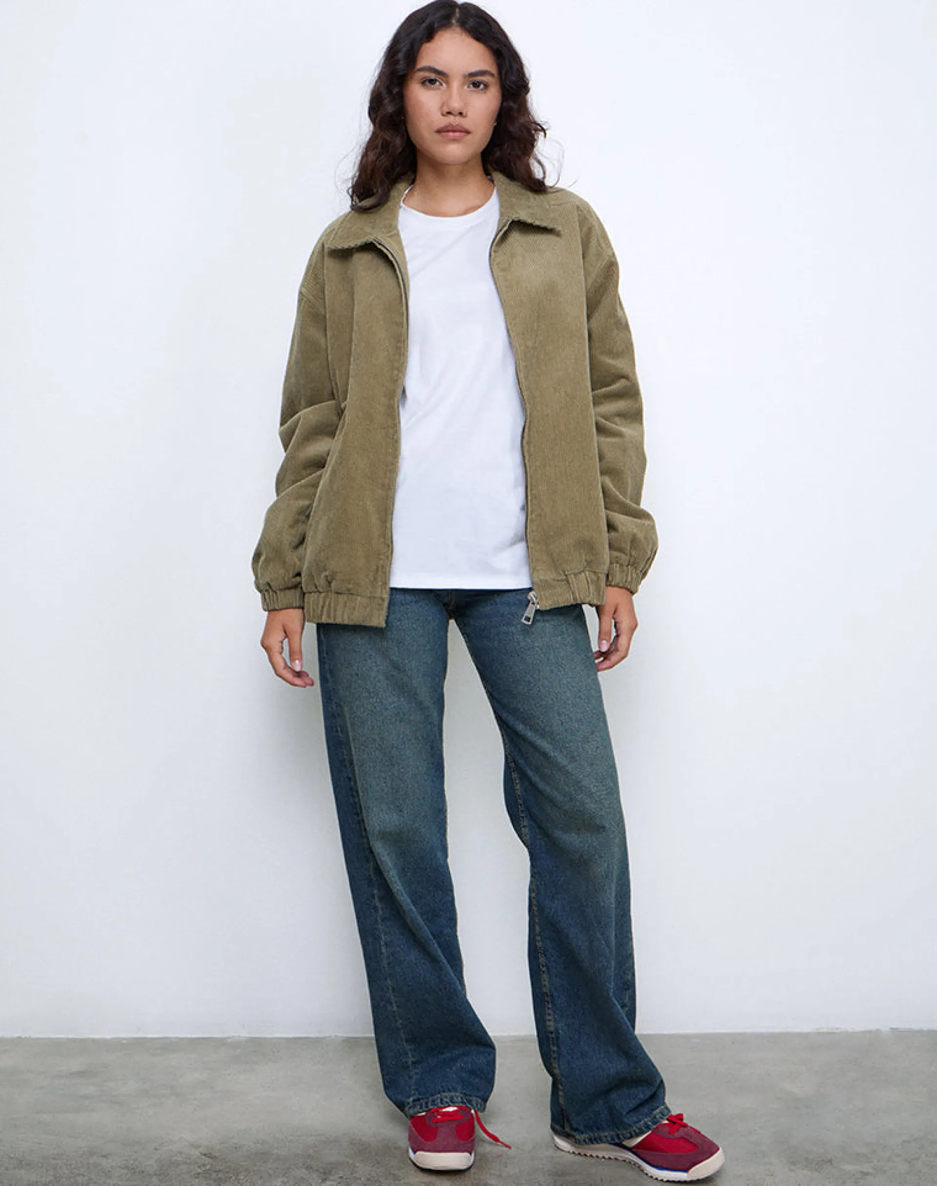 Motel Rocks Jackets-Cavita Jacket in Cord Artichoke Green CordArtichokeGreen