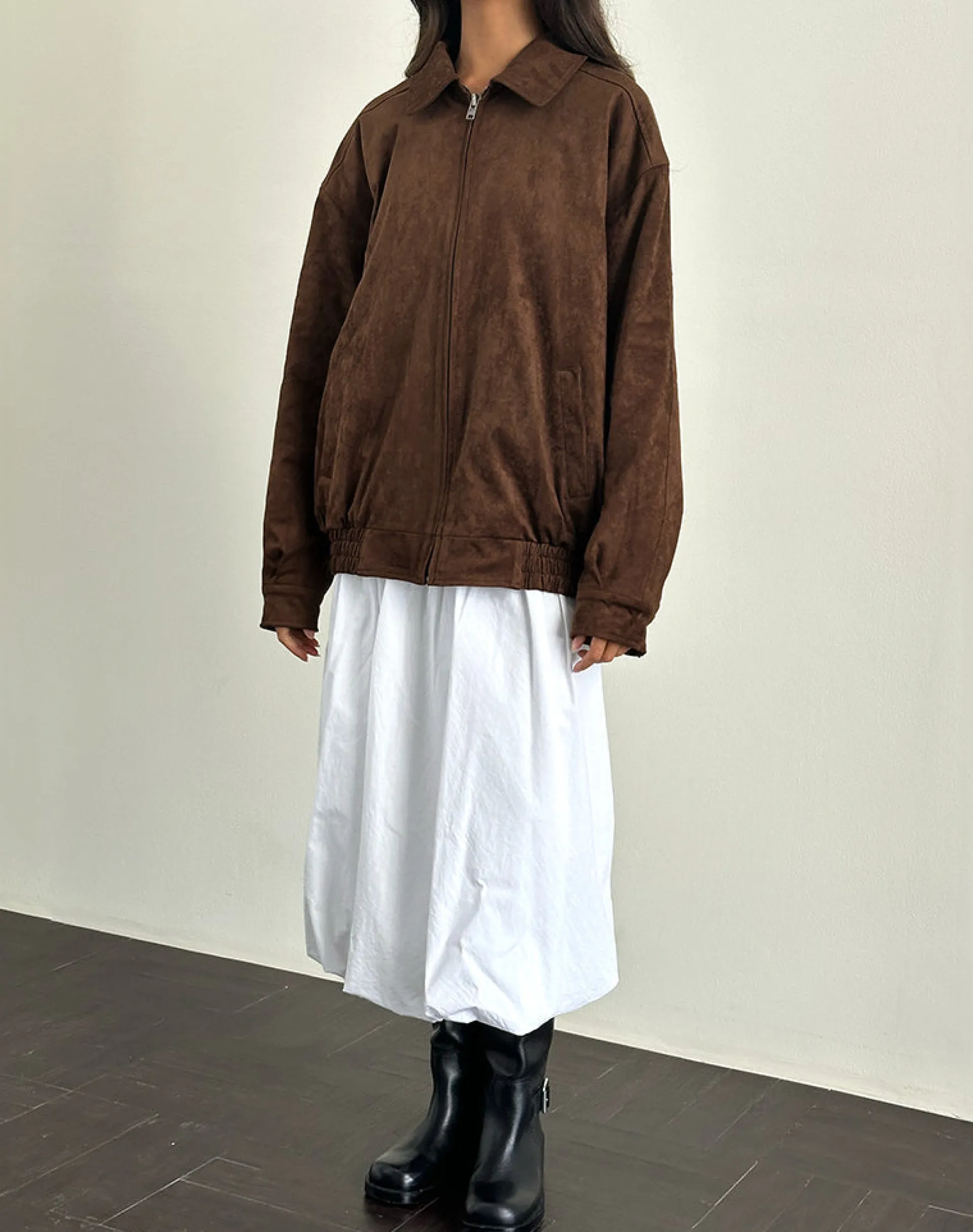 Motel Rocks Jackets-Cavita Jacket in Faux Suede Brown FauxSuedeBrown