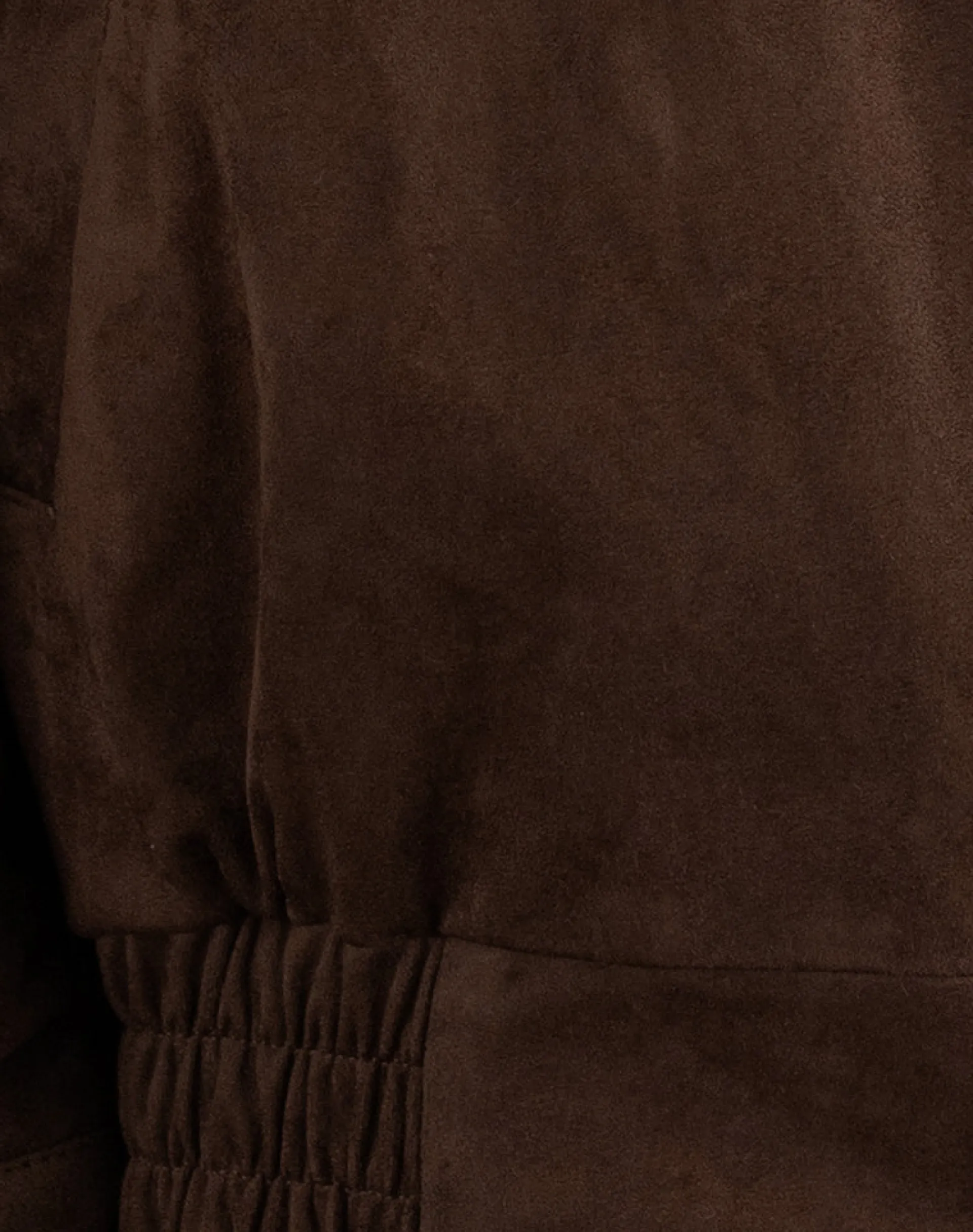 Motel Rocks Jackets-Cavita Jacket in Faux Suede Brown FauxSuedeBrown