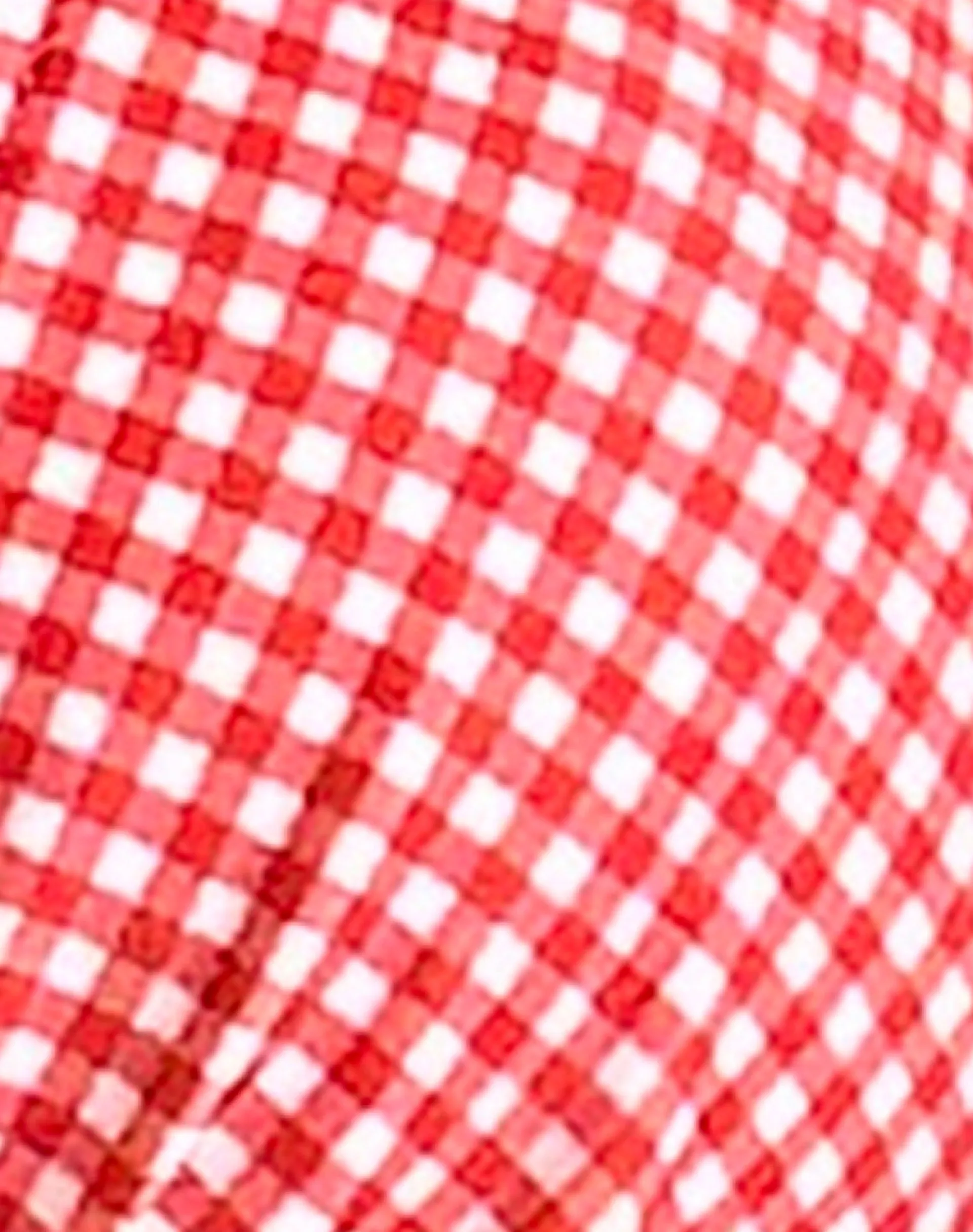 Motel Rocks Swimwear-Cerry Bikini Top in Red Gingham with Picot Trim RedGinghamwithPicotTrim