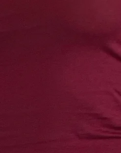 Motel Rocks Basic Tops-Charya Off Shoulder Top in burgundy