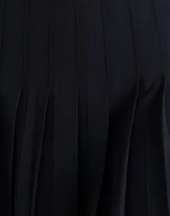 Motel Rocks Tailoring | Pleated Skirts-Cida Small Pleat Mini Skirt in navy