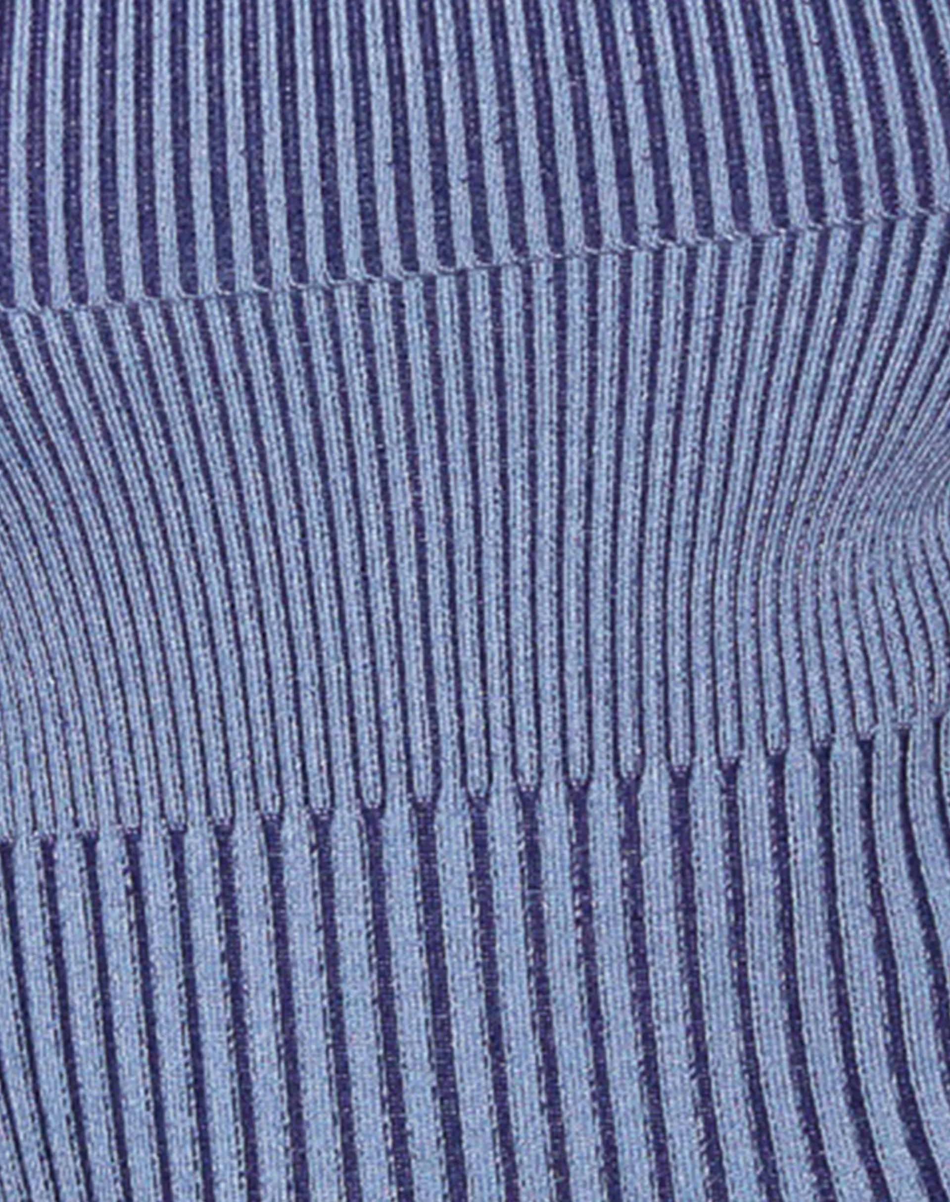 Motel Rocks Jumpers | Long Sleeve Tops-Circe Knitted Bardot Jumper in Two Tone Blue TwoToneBlue