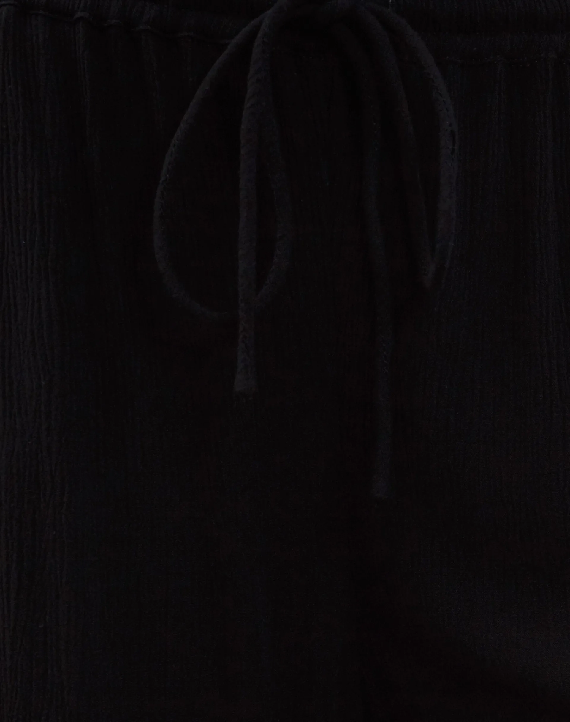 Motel Rocks Basics-Cisa Wide Leg Trouser in Crinkle Black