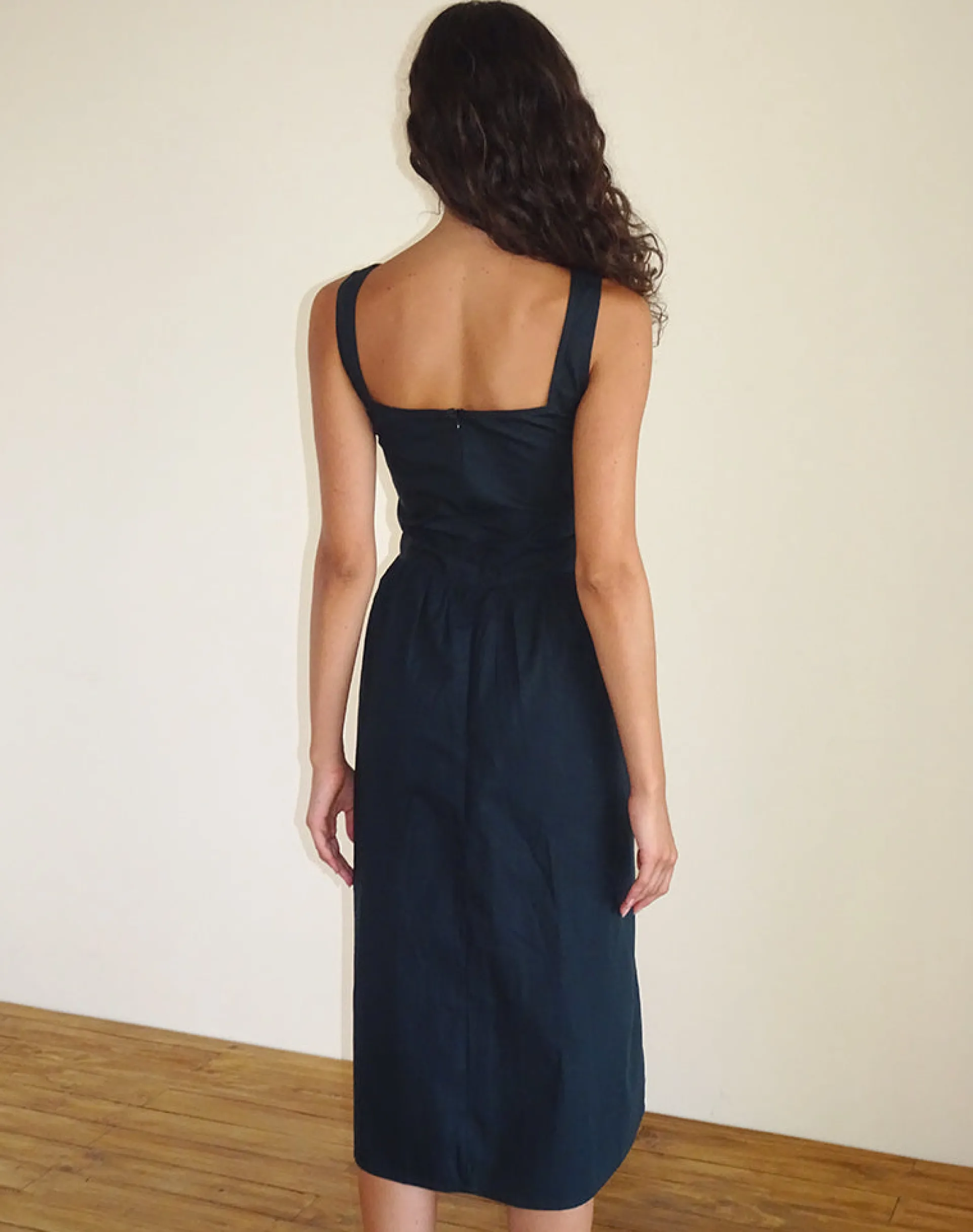 Motel Rocks Day Dresses | Party Dresses-Clesiel Midi Dress in Tap Shoe with Off White Bows