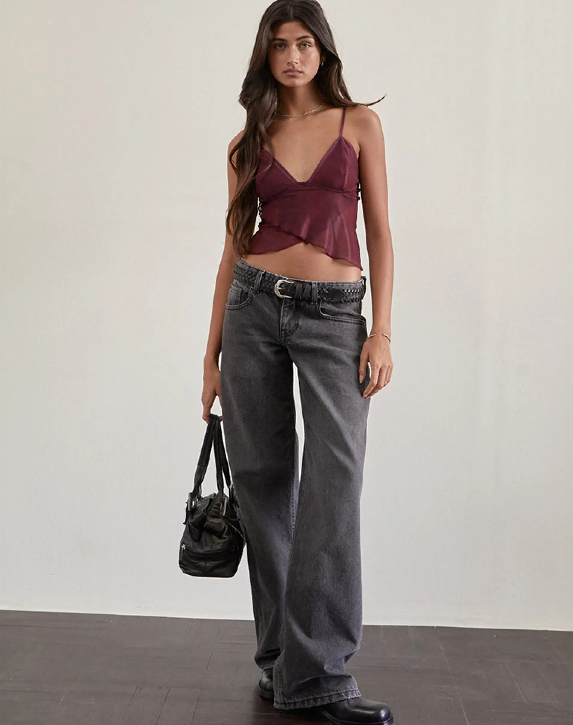 Motel Rocks Printed Tops | Crop Tops-Cojira Mesh Butterfly Top in Tonal Burgundy Paisley TonalBurgundyPaisley
