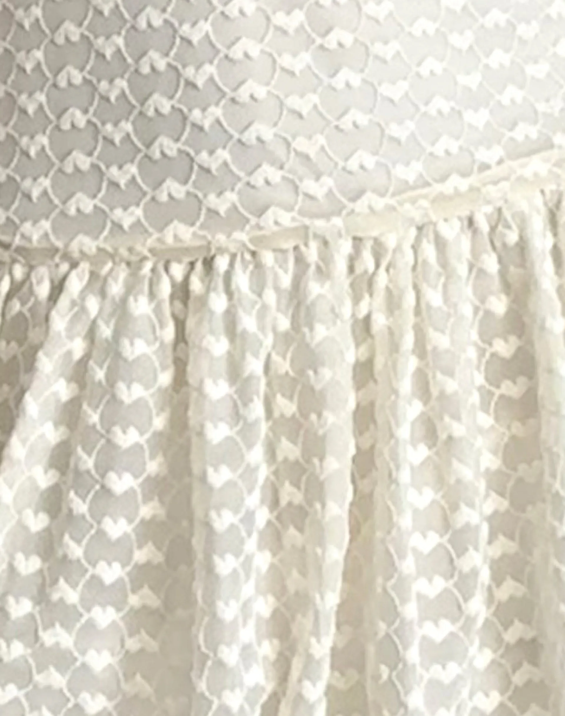 Motel Rocks Party Dresses-Cryolan Bandeau Mini Dress in Ivory Heart Lace ivoryheartlace