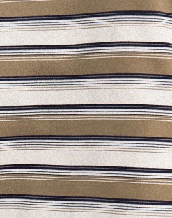 Motel Rocks Basics | Basic Tops-Dafika Long Sleeve Jersey Top in Brown and White Stripe