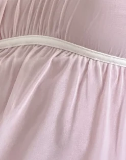 Motel Rocks Strappy Tops | Going Out Tops-Damaris Cami Top in Pink with Ivory Binding PinkwithIvoryBinding
