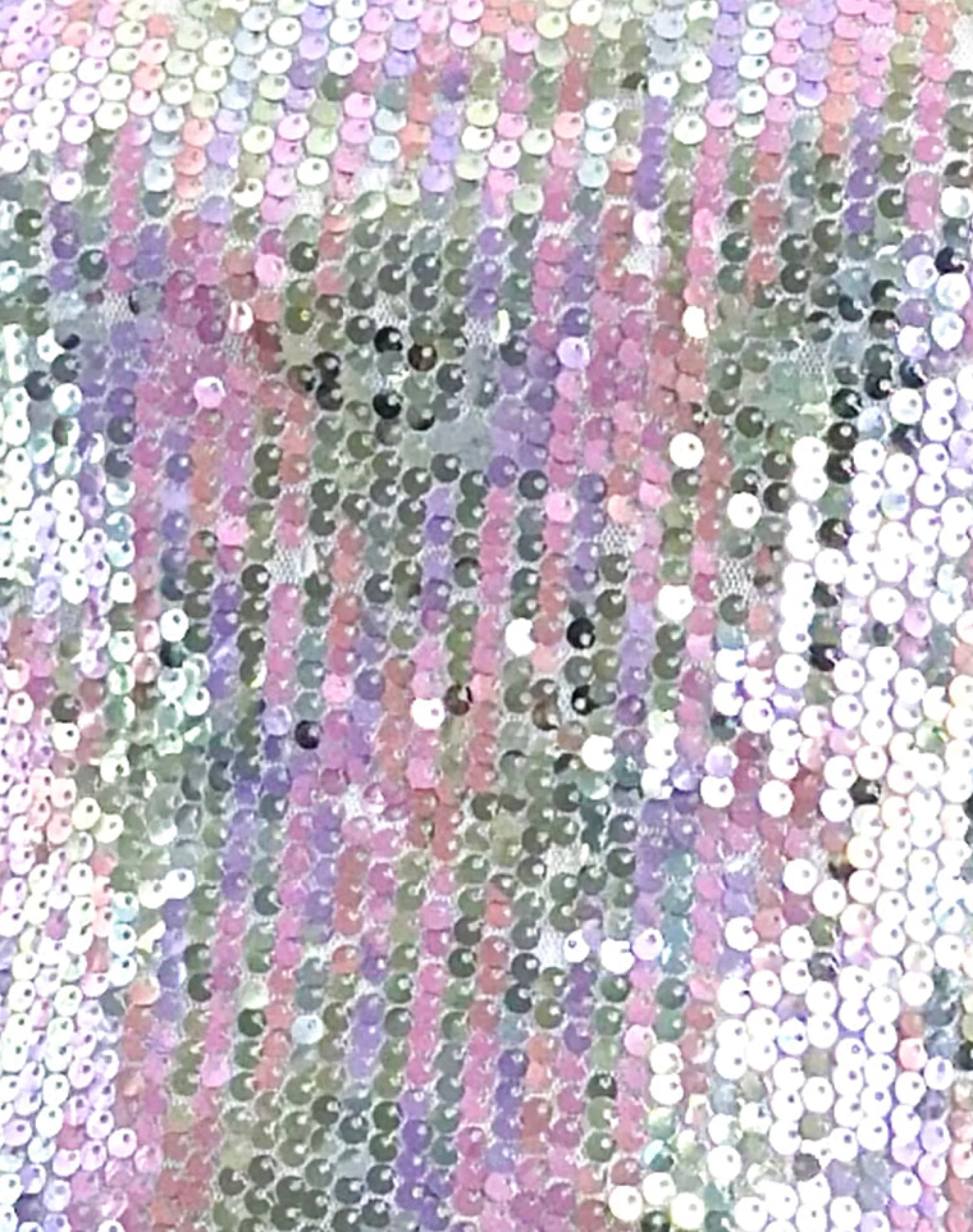Motel Rocks Vest Tops | Strappy Tops-Damske Vest Top in Clear Sequin Iridescent ClearSequinIridescent