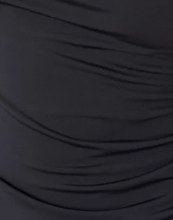 Motel Rocks Basics | Basic Tops-Dannas Asymmetric Top in Black