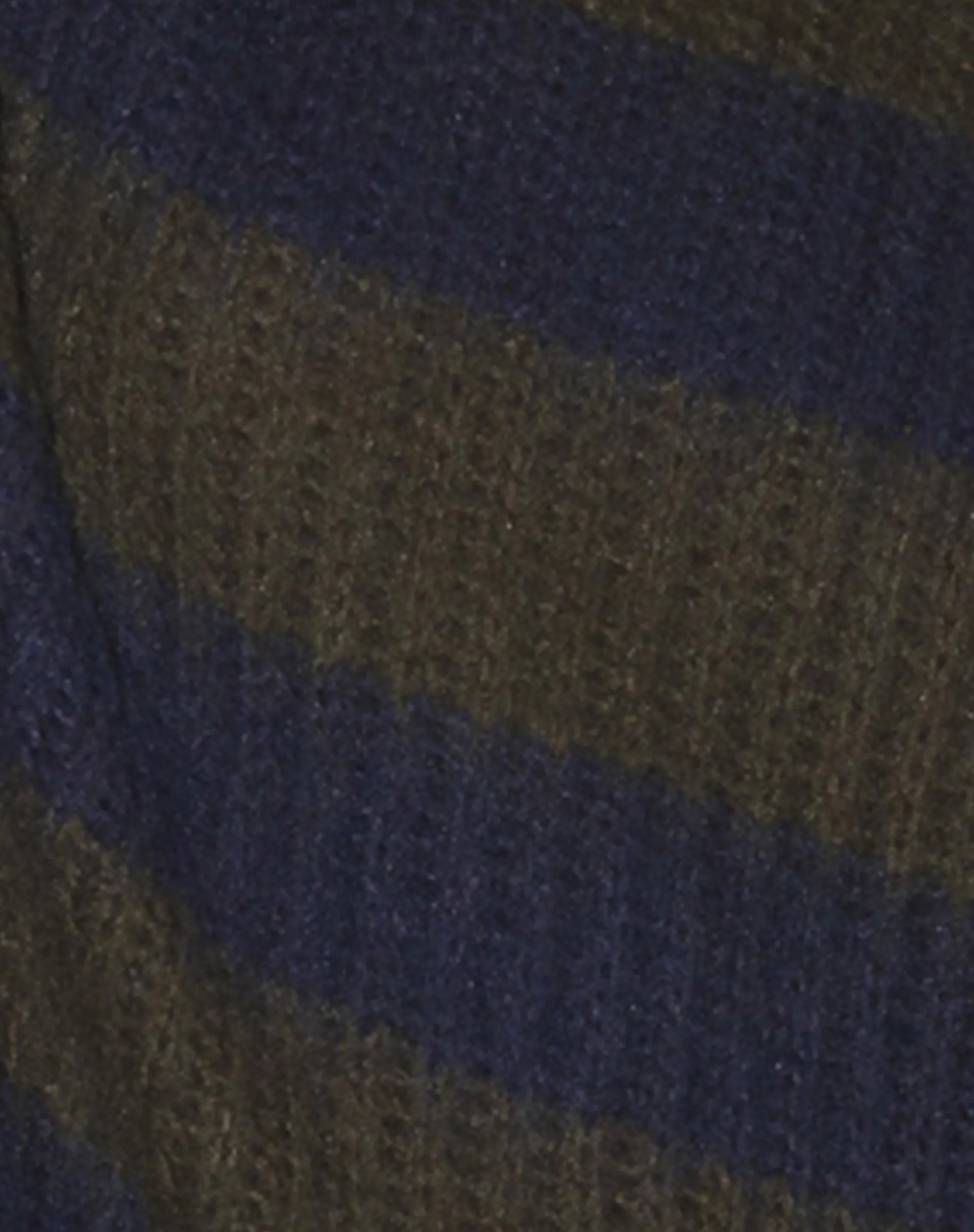 Motel Rocks Basics | Jumpers-Daren Knitted Oversized Jumper in Khaki and Navy Blue Stripe KhakiandNavyBlueStripe