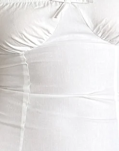 Motel Rocks Day Dresses | Mini Dresses-Dasilita Off Shoulder Mini Dress in White Poplin
