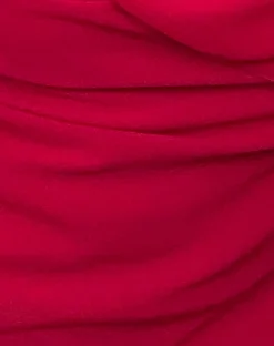 Motel Rocks Strappy Tops | Going Out Tops-Davila Top in Chiffon Deep Red ChiffonDeepRed