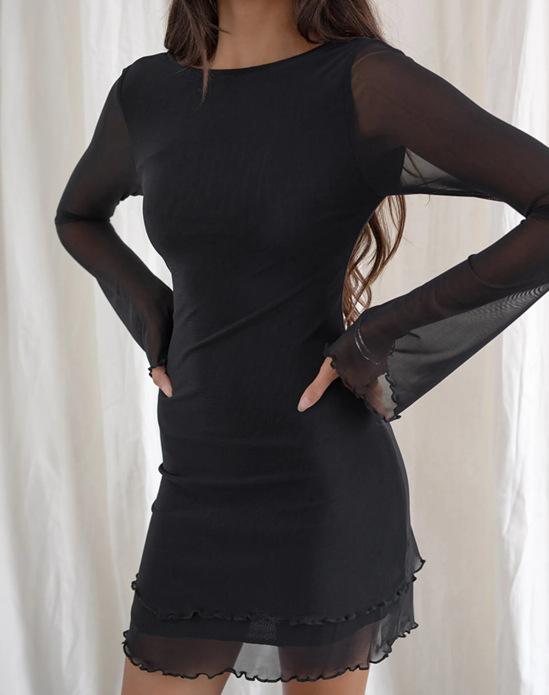 Motel Rocks Bandeau Dresses | Day Dresses-Dazn Backless Mini Dress in Black