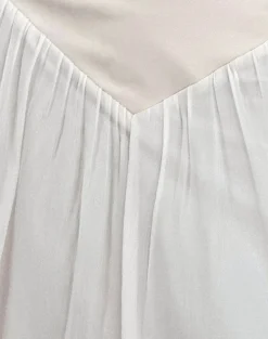 Motel Rocks A Line Skirts | Maxi Skirts-Derika V Waist Maxi Skirt in Cream
